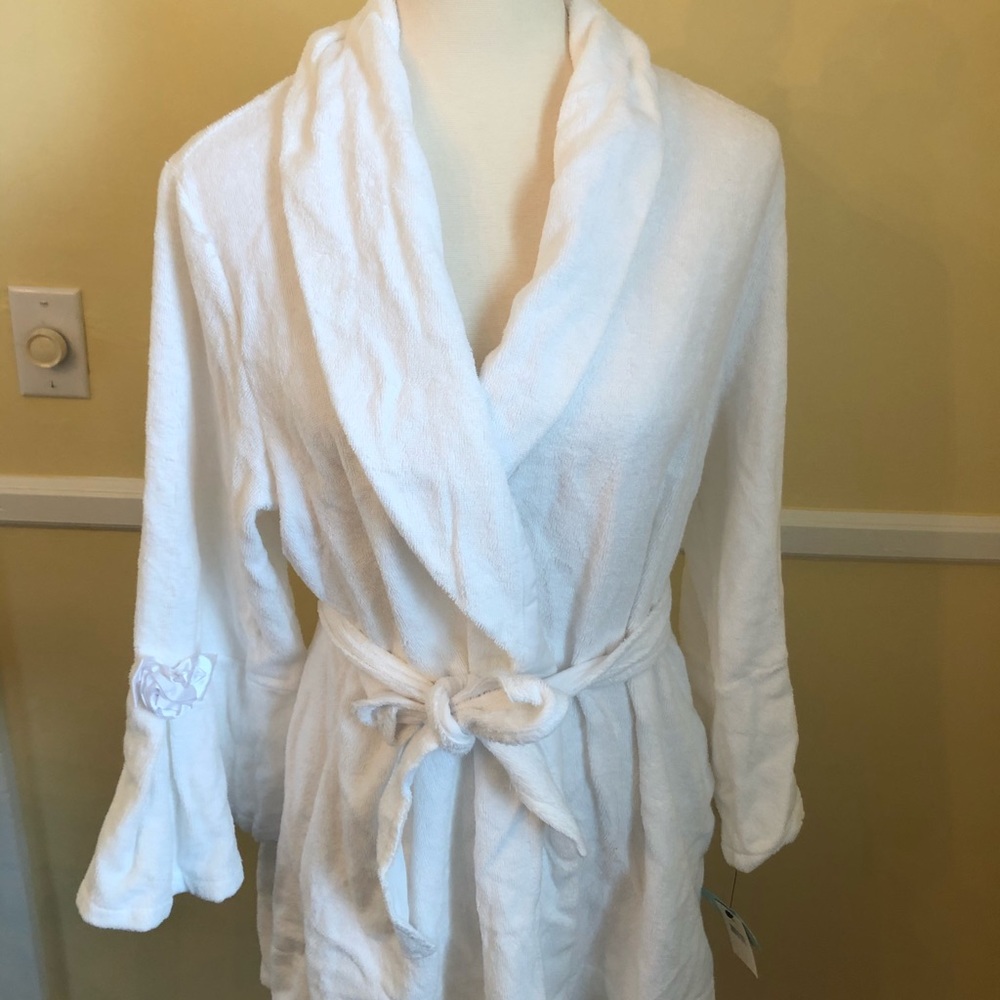 NWT Betsy Johnson terry cloth bride’s bathrobe